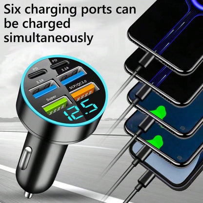 Fast Charging USB Car Charger QC30 PD USBC Car Phone Charger Adapter For IPhone Samsung Huawei Xiao 1