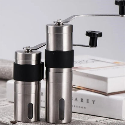 Portable Manual Coffee Grinder with Stainless Steel Design for Fresh Coffee Beans