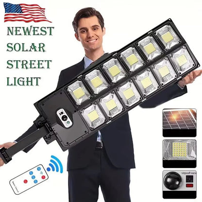 504 LED Solar Street Light – Ultra-Bright Outdoor Motion Sensor with Remote Control & Waterproof Design