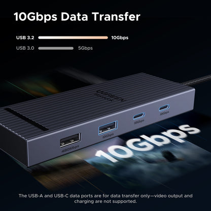 8in1 USB HUB Type C To 4K60Hz HDMI USB32 10Gbps USB AC SD  TF Card Reader MacBook  Laptop Docking T 1