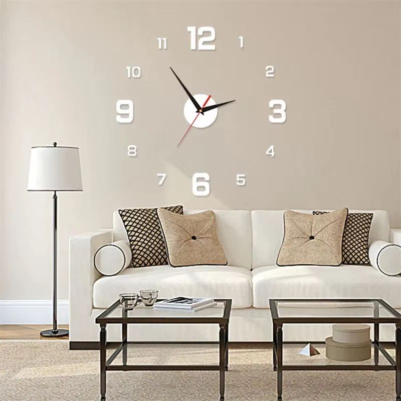 Luminous Digital Wall Clock  Silent DIY 3D Stereo Design For Living Room  Bedroom Decor 2