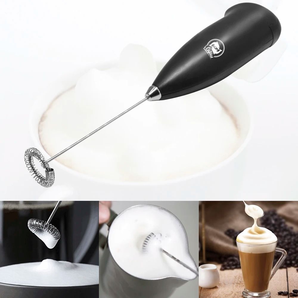 Stainless Steel Manual Coffee Grinder And Milk Frother For Fresh Brewing At Home 4