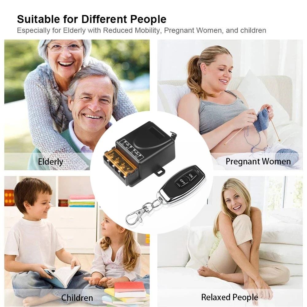 High Power Remote Control Switch For Appliances Motors And Lighting 5
