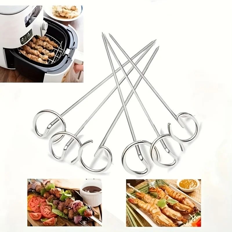 10 Piece Stainless Steel Skewer Set For Air Fryer Grill Oven 1
