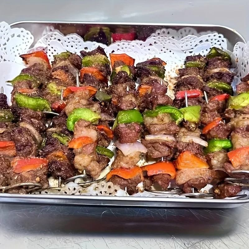 10 Piece Stainless Steel Skewer Set For Air Fryer Grill Oven 2