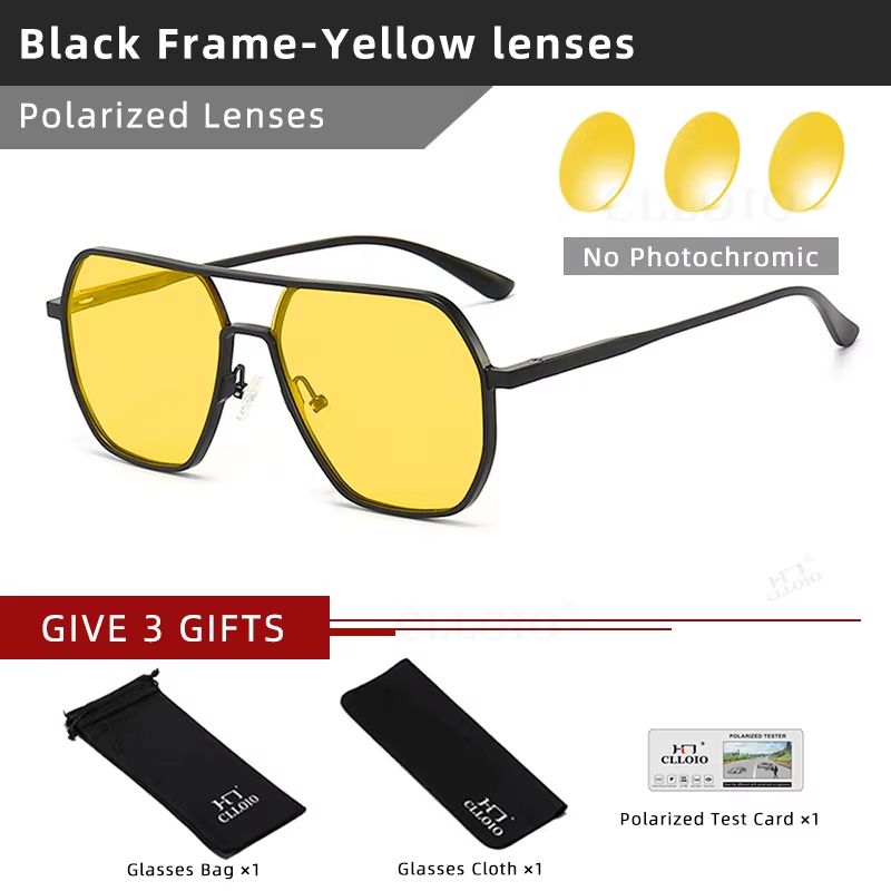 Aluminum Photochromic Sunglasses  Polarized AntiGlare Chameleon Glasses For Men  Women 11