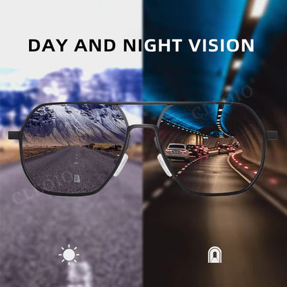 Aluminum Photochromic Sunglasses  Polarized AntiGlare Chameleon Glasses For Men  Women 3