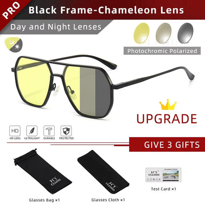 Aluminum Photochromic Sunglasses  Polarized AntiGlare Chameleon Glasses For Men  Women 7