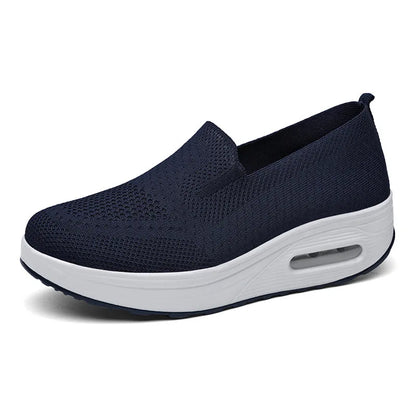 Womens Swing Shoes Mesh Loafers Flat Platform Sneakers Spring Autumn Height Increasing Wedges Comfo 7