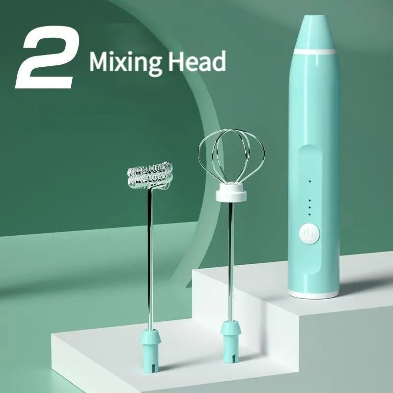 Portable USB Rechargeable Milk Frother 2