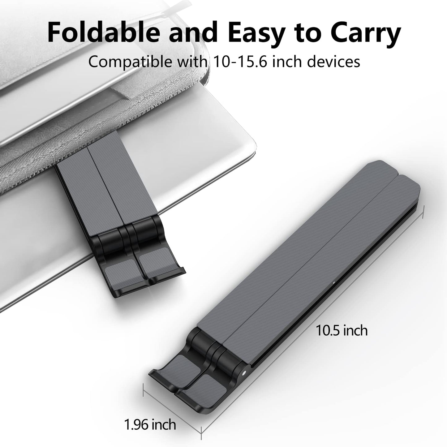 Portable Notebook Stand, Foldable Adjustable Riser Cooling Bracket Universal