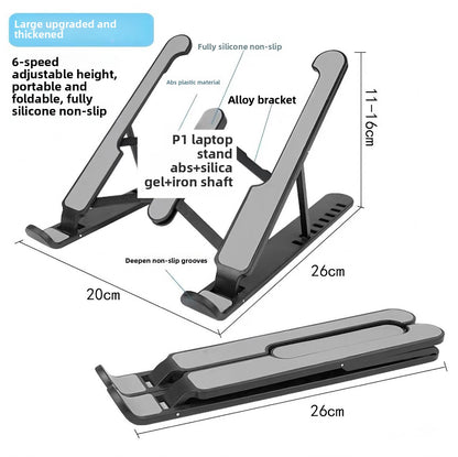 Portable Notebook Stand, Foldable Adjustable Riser Cooling Bracket Universal