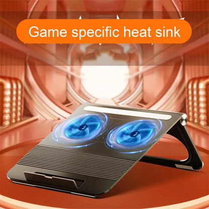 Slim Laptop Cooler, Silent Computer Cooling Fans, Portable Laptop Cooler, Mute Base Game Use, Stable Stand, Laptop