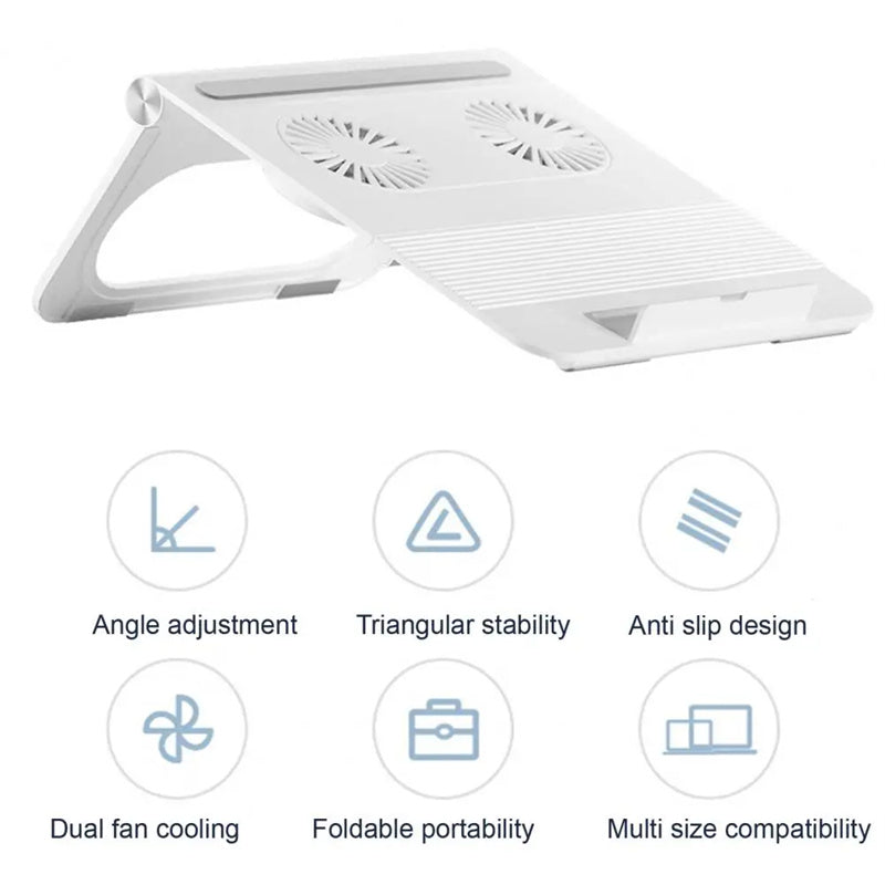 Slim Laptop Cooler, Silent Computer Cooling Fans, Portable Laptop Cooler, Mute Base Game Use, Stable Stand, Laptop