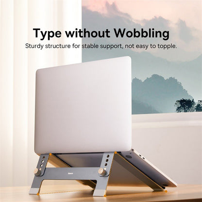 Portable Notebook Support Holder, Baseus Adjustable Laptop Stand Aluminum, MacBook Air Pro Cooling Bracket