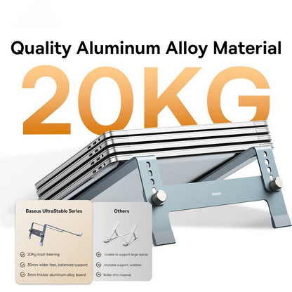 Portable Notebook Support Holder Baseus Adjustable Laptop Stand Aluminum MacBook Air Pro Cooling Br 2