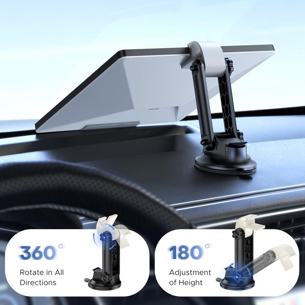 Adjustable Stand Suction Cup Bracket, Mini Car Dashboard Holder, Stable Support