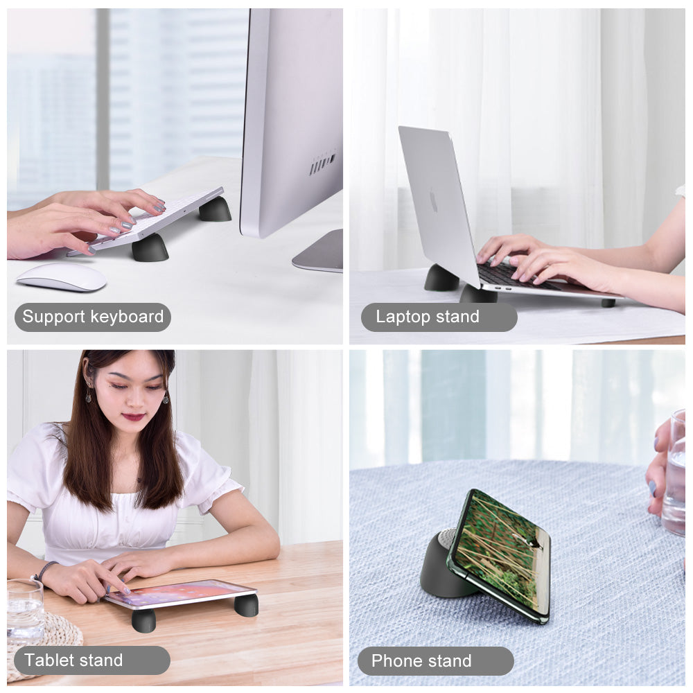 Mini Laptop Cooling Stand & Keyboard Riser, Oatsbasf Laptop Feet for Desk, Ergonomic Magnetic Pad, for MacBook Air Pro
