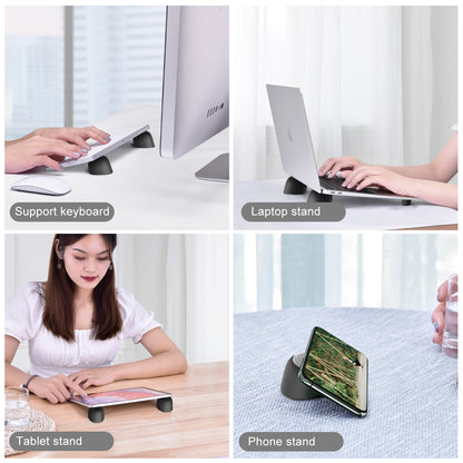 Mini Laptop Cooling Stand & Keyboard Riser, Oatsbasf Laptop Feet for Desk, Ergonomic Magnetic Pad, for MacBook Air Pro