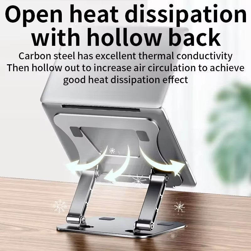 Adjustable Tablet Stand Laptop Cooling Stand Folding Aluminum Alloy Portable Support Fits Up To 17  2