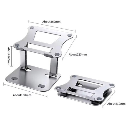 Adjustable Tablet Stand Laptop Cooling Stand Folding Aluminum Alloy Portable Support Fits Up To 17  3