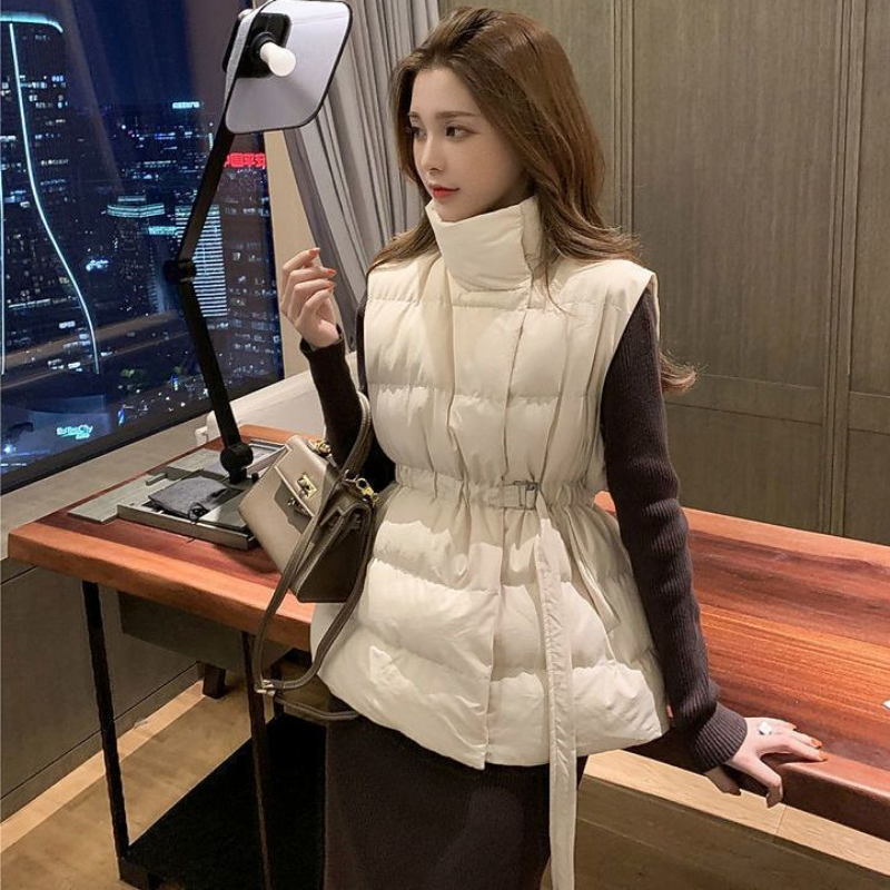 Womens Winter Puffer Vest, Natural Down Sleeveless Jacket, Cold Weather Warm Coat