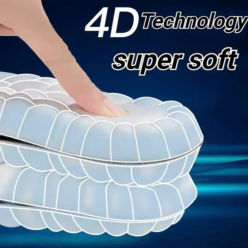 Orthopedic 4D Massage Shoes Insoles Super Soft Latex Sports Insole With Arch Support For Running Ba 1