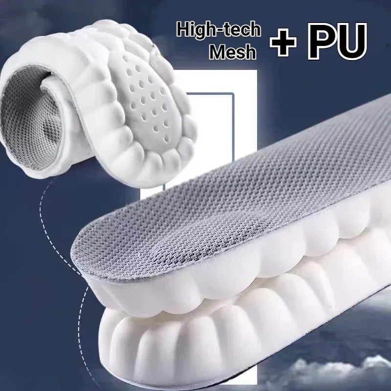 Orthopedic 4D Massage Shoes Insoles Super Soft Latex Sports Insole With Arch Support For Running Ba 3