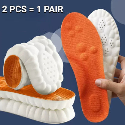Orthopedic 4D Massage Shoes Insoles Super Soft Latex Sports Insole With Arch Support For Running Ba 5