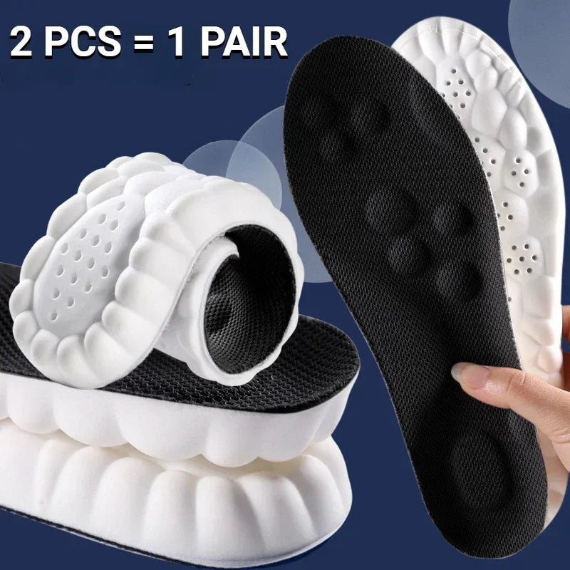 Orthopedic 4D Massage Shoes Insoles Super Soft Latex Sports Insole With Arch Support For Running Ba 8