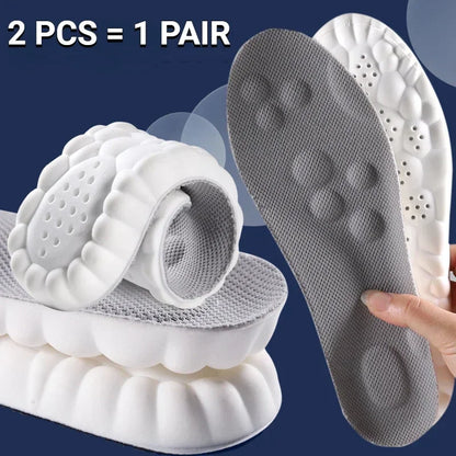 Orthopedic 4D Massage Shoes Insoles Super Soft Latex Sports Insole With Arch Support For Running Ba 10