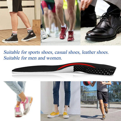 Memory Foam Orthopedic Insoles for Men & Women, Soft Gel Cushion Insert with Silicone Arch Support Pads for Everyday