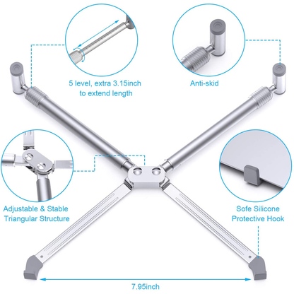 Aluminum Alloy Laptop Stand Portable Foldable Notebook Riser PC Holder Support For Macbook Pro Andr 1
