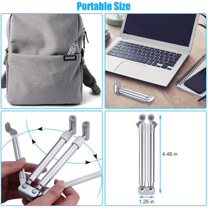 Aluminum Alloy Laptop Stand Portable Foldable Notebook Riser PC Holder Support For Macbook Pro Andr 4