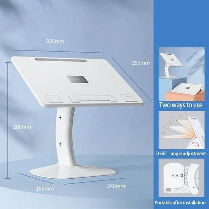 Laptop Holder Book Stand Eary Book Stand For Reading Stable Base Elastic Page Paper Clips Display S