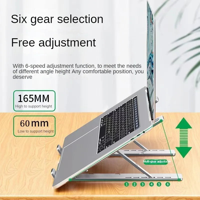 Nonslip Adjustable Laptop Holder Aluminum Alloy Table Stand Portable Notebook Computer Bracket 1
