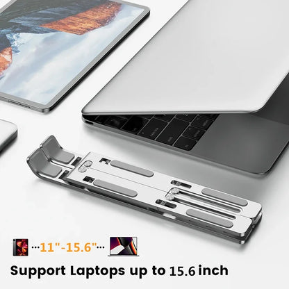 Nonslip Adjustable Laptop Holder Aluminum Alloy Table Stand Portable Notebook Computer Bracket 4