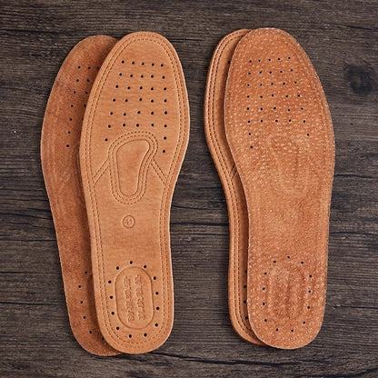 Leather Insoles For Casual Shoes Men Comfortable Deodorant Shoe Insoles Quality Foot Support Sole C 4