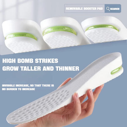 Sports Air Cushion Gel Insoles, Pair Comfortable Shoe Insoles for Men Women Shock Absorbing Pads