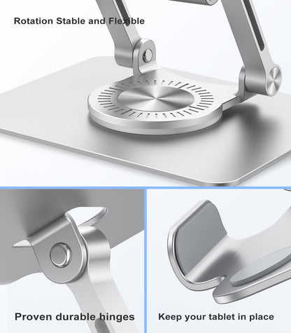 Aluminum Tablet Stand Holder Adjustable Tablet Stand With 360 Swivel Universal Tablet Holder For IP 4