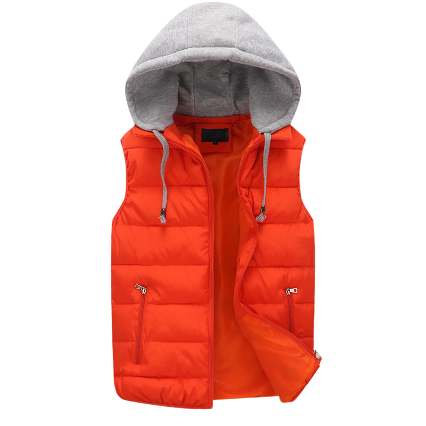 Mens Thermal Winter Vest Coat Hooded Lightweight And Breathable For Casual Wear Solid Color Cozy Wa 6