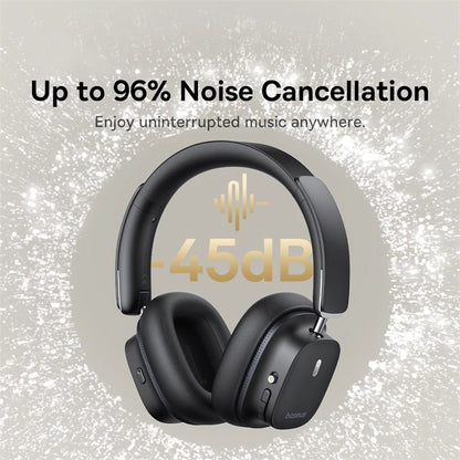 Over Ear Headset Baseus Bowie 30 Max, 3D Spatial Audio, Hi-res LDAC, 45dB Noise Cancellation, Bluetooth Wireless Earphon