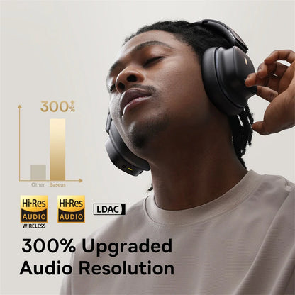 Over Ear Headset Baseus Bowie 30 Max, 3D Spatial Audio, Hi-res LDAC, 45dB Noise Cancellation, Bluetooth Wireless Earphon