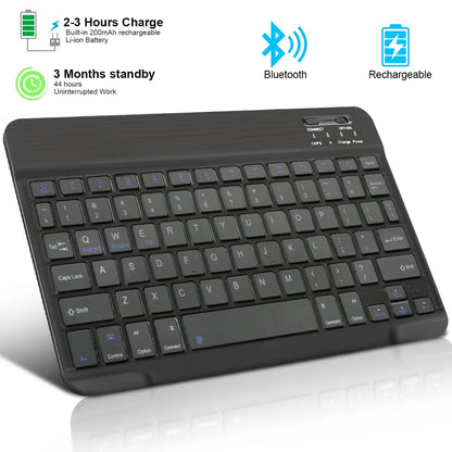 Wireless, Bluetooth, Keyboard, Slim, Portable, iPad, iPhone, Android, Universal, Rechargeable, Lightweight, Long Battery