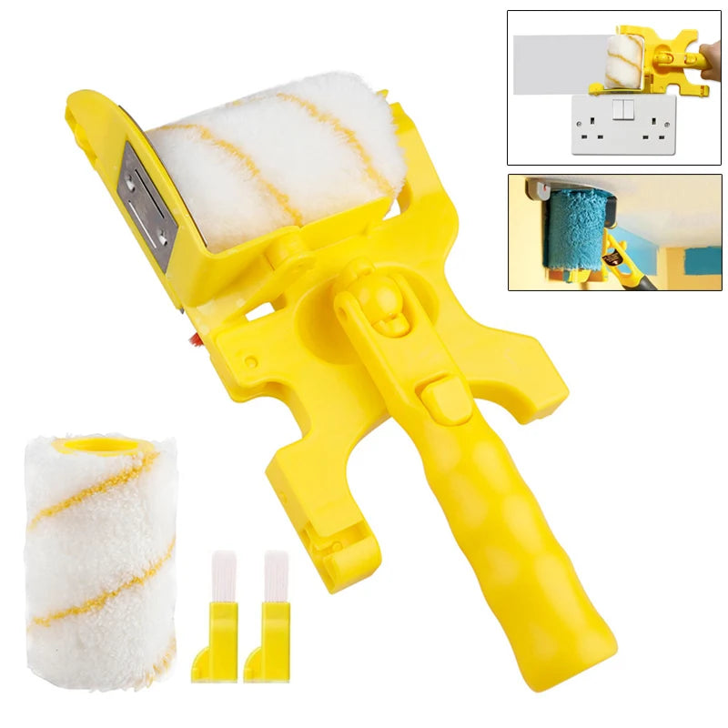 Multifunctional CleanCut Edger Painting Rolling Brush Professional Wall Paint Roller Set For Sharp