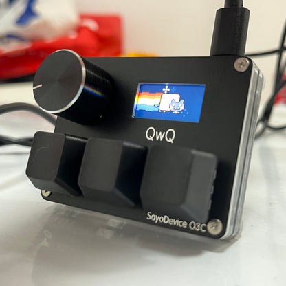 SayoDevice OSU, O3C Rapid Trigger, Magnetic Pink Switches, Hall Switches, Keyboard With Knob, Screen Copy Paste Shortcut