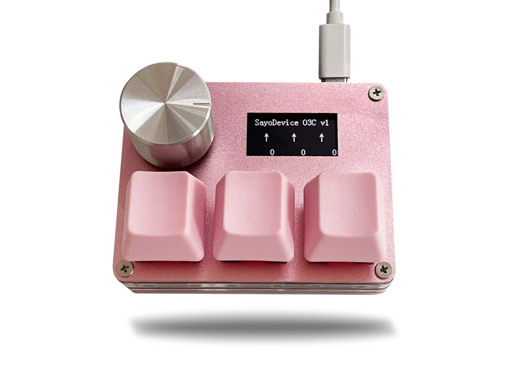 SayoDevice OSU, O3C Rapid Trigger, Magnetic Pink Switches, Hall Switches, Keyboard With Knob, Screen Copy Paste Shortcut