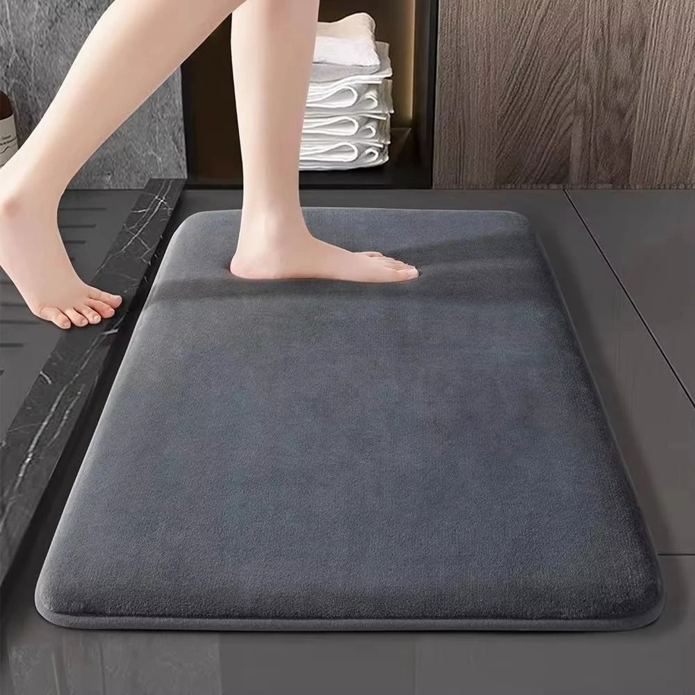 Absorbent Floor Mat Non Slip Coral Velvet Bath Mat 2