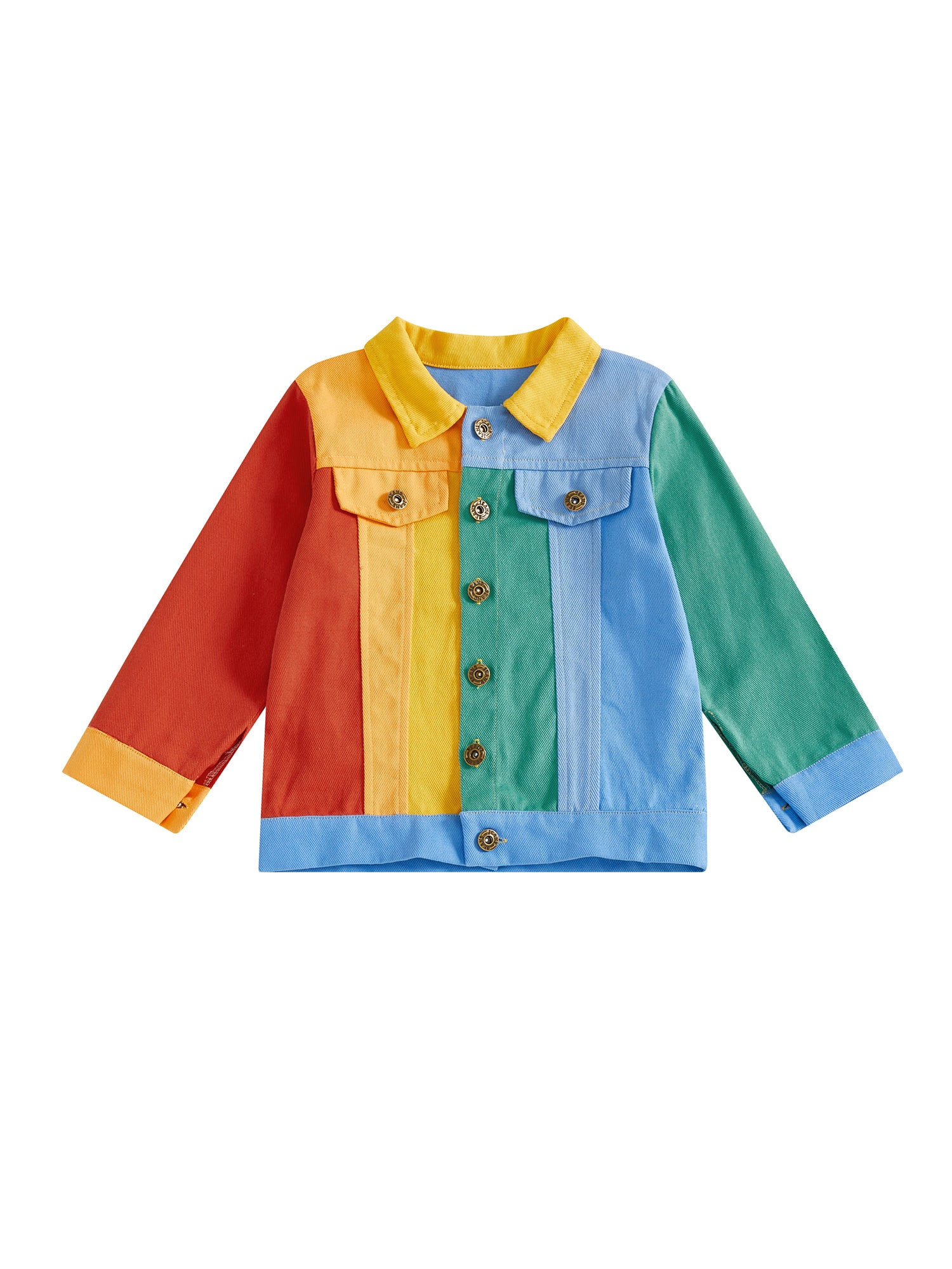 Stylish Windbreaker Coat for Boys and Girls, Childrens Lightweight Jacket with Hood, Zipper Closure, and Contrast Colors