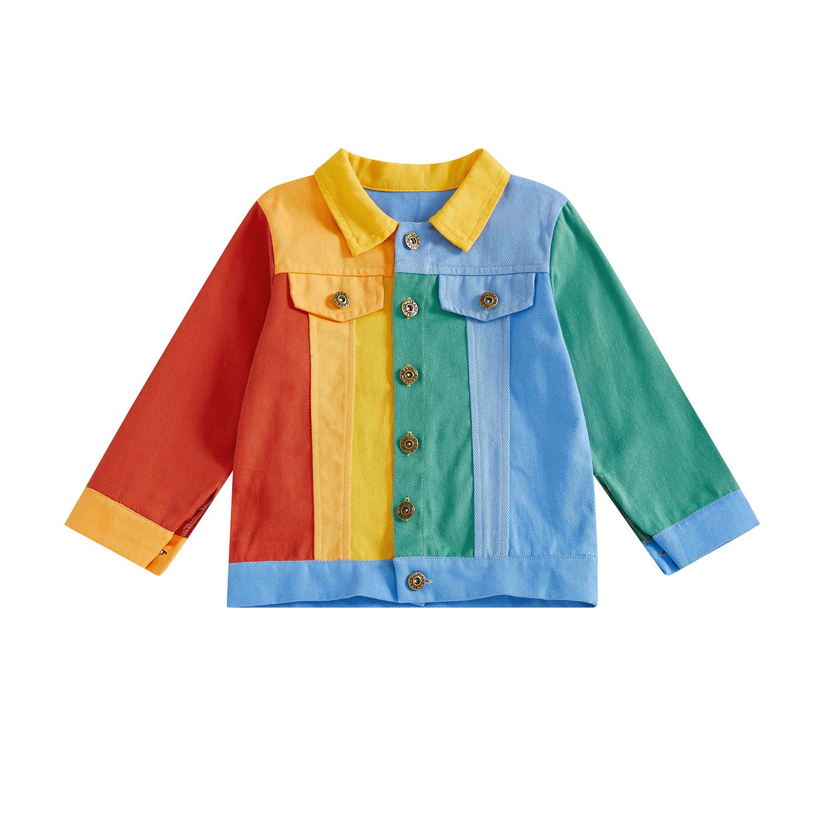 Stylish Windbreaker Coat for Boys and Girls, Childrens Lightweight Jacket with Hood, Zipper Closure, and Contrast Colors